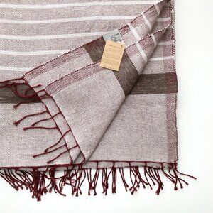 Hammam FOUTA Throw Blanket Linen & Bamboo NWT